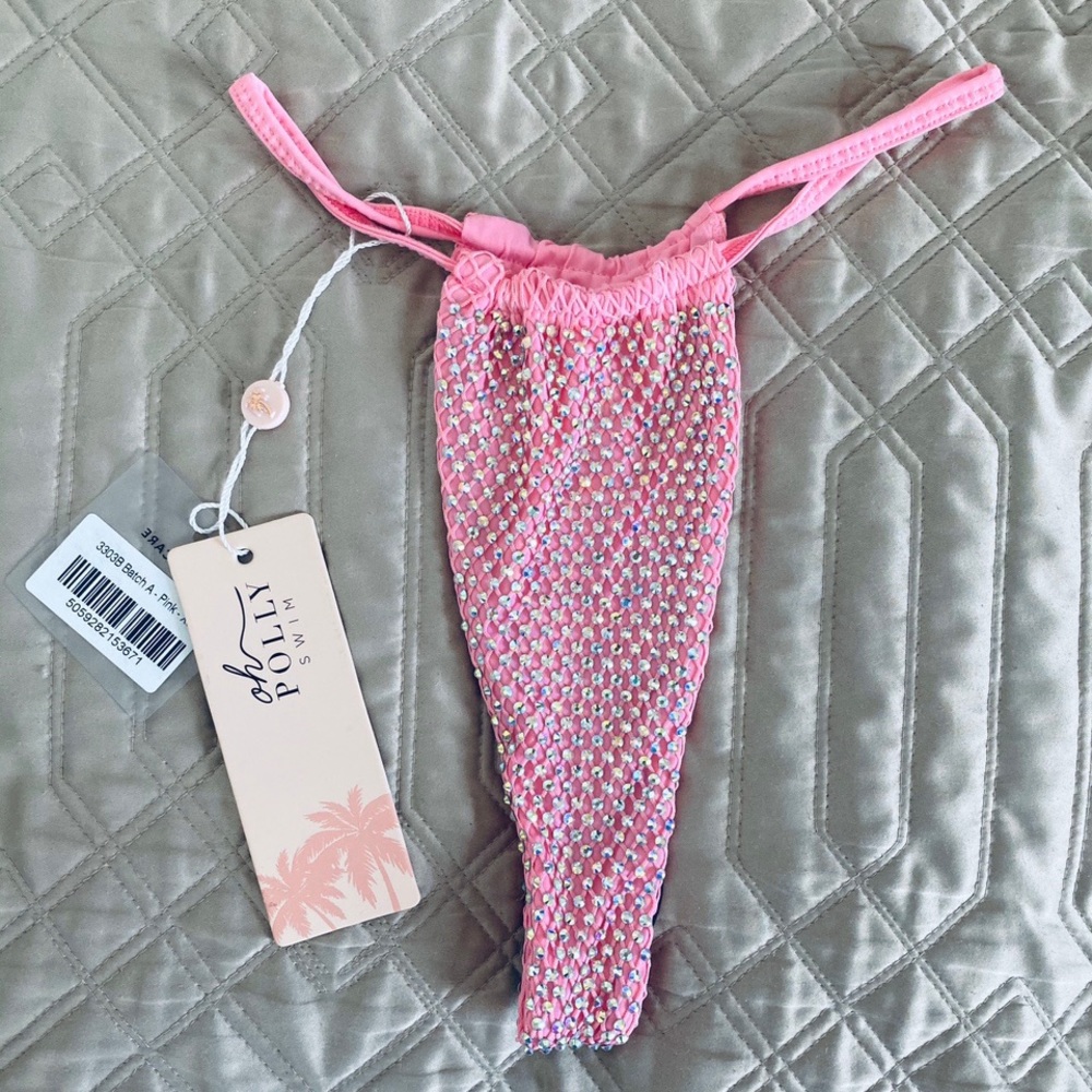 HOT GIRL SUMMER EMBELLISHED THONG BIKINI💗